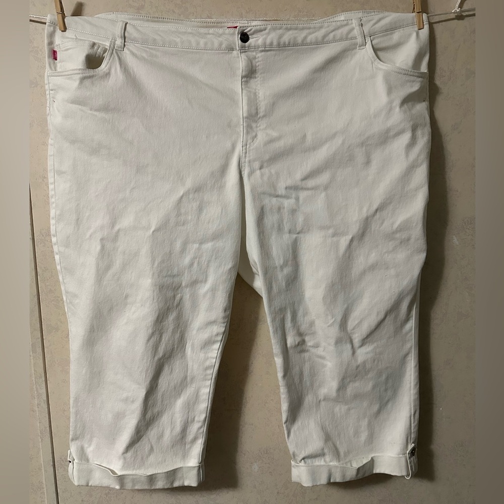 Woman Within White Jean Capris